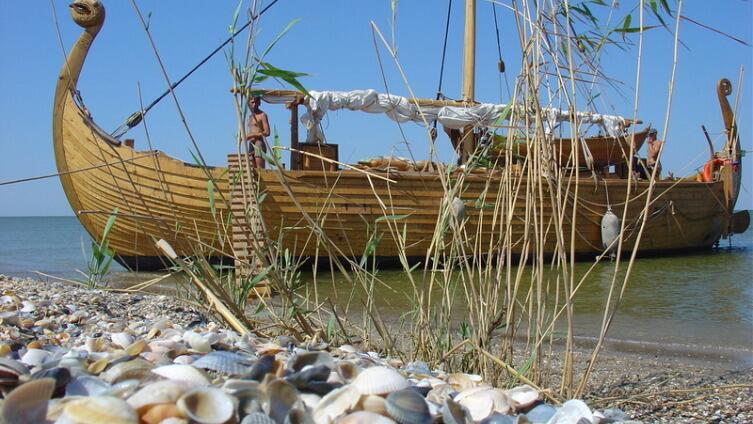 Стоянка у острова Тюлений на Каспии