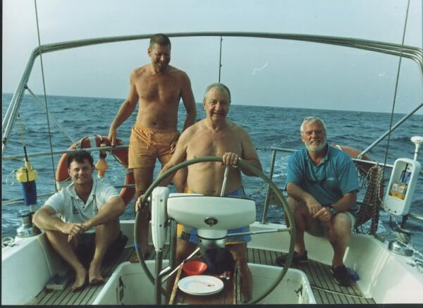 Наша команда на  яхте 