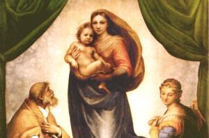 Кого изобразил Рафаэль в образе Сикстинской Мадонны?