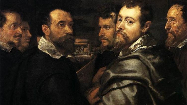 П.П. Рубенс. «Автопортрет с мантуанскими друзьями», 1606 год