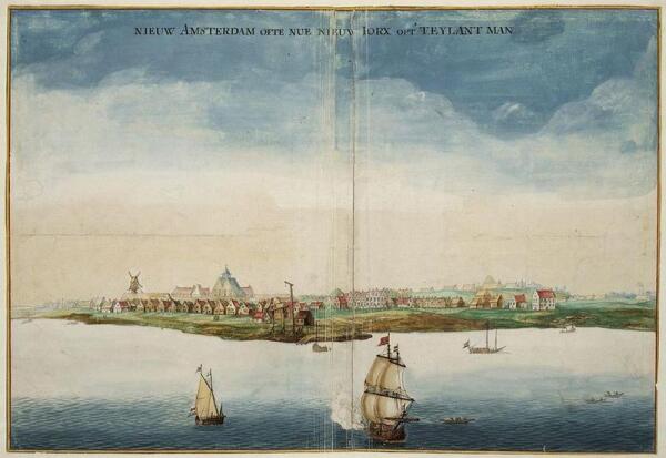 Новый Амстердам в 1664 г.