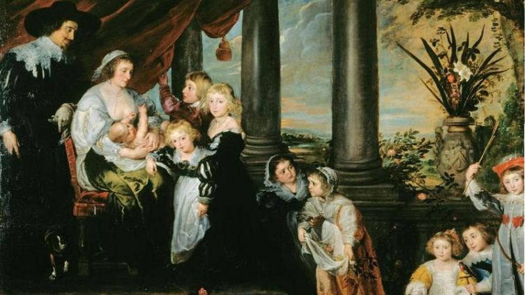 Рубенс. «Семья сэра Балтазара Гербье». 1629. Королевская коллекция, Лондон, Англия