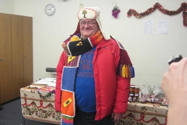 Наш посетитель и немножко поклонник Франц. Настоящий рамбовец!