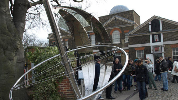 Нулевой меридиан в Гринвиче 