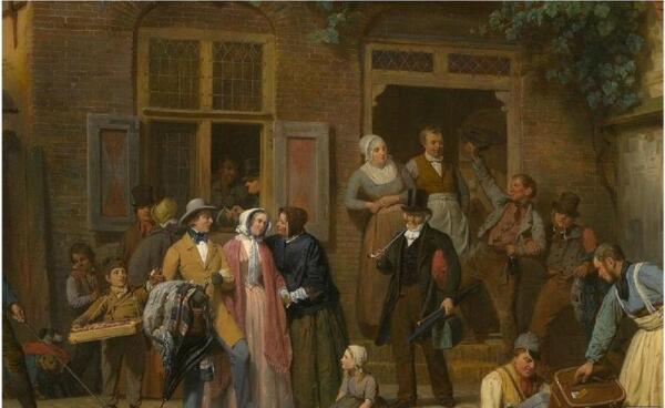 Валентин Бинг, Станция на канале в Утрехте, Фрагмент «Выпивохи покидают таверну»