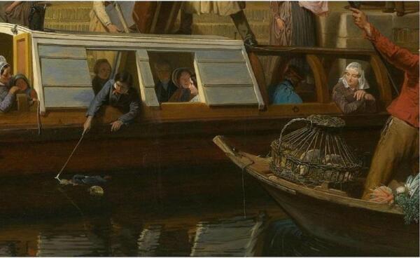 Валентин Бинг, Станция на канале в Утрехте, Фрагмент «Поросята в корзине» 