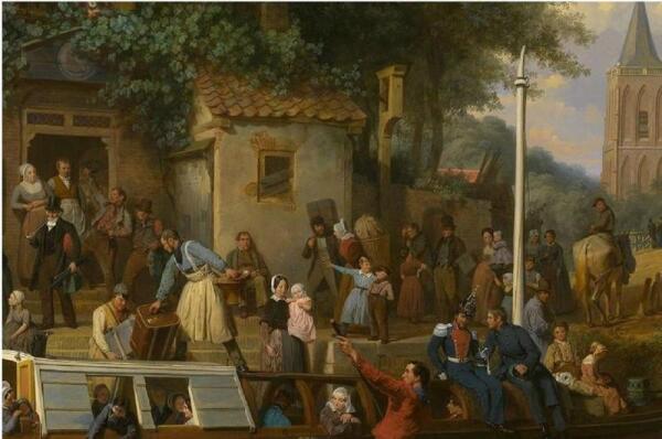 Валентин Бинг, Станция на канале в Утрехте, Франмент «Мачта, лошадь, трос»