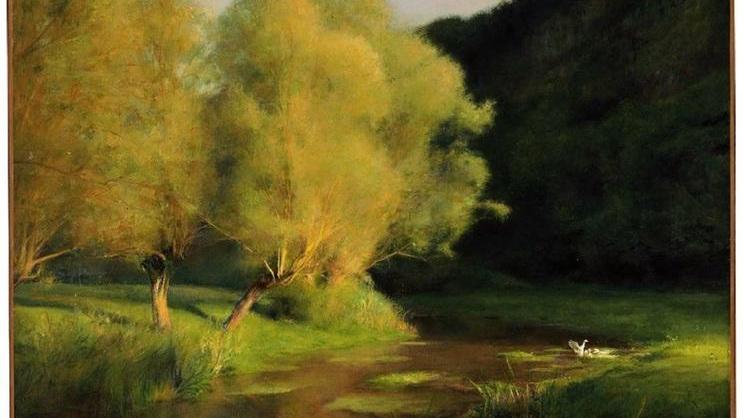 Паскаль Даньян-Бувре,  Ивы у ручья, 1908, 65х81 см,                                            Музей изящных искусств, Бостон, США