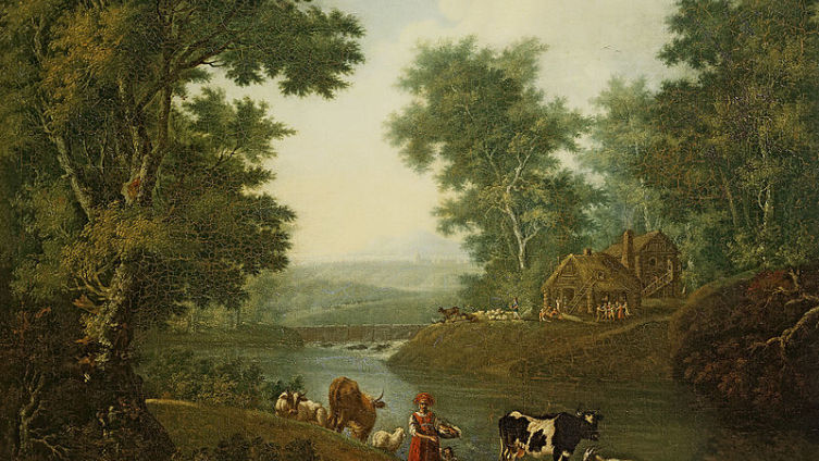 Таицкий парк на картине C. Ф. Щедрина, 1780-е годы