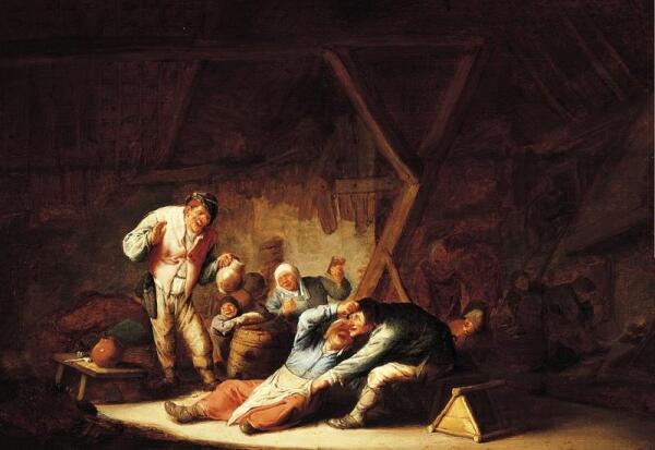 Адриан ван Остаде, Веселящиеся крестьяне