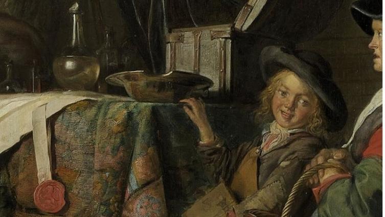 Герард Доу, Шарлатан, фрагмент &laquo;Помощник&raquo;