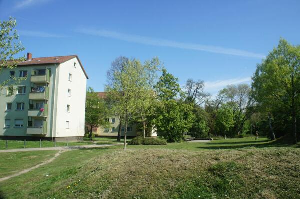 Мини-сквер рядом с жилыми домами