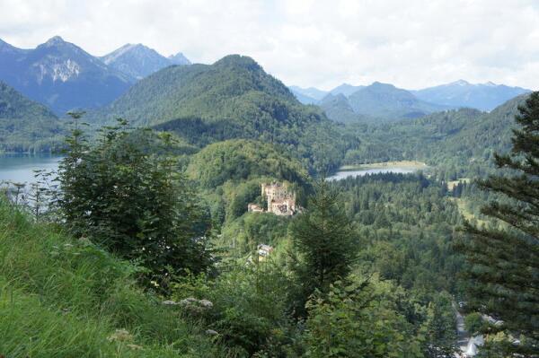 Бавария, замок Хоэншвангау в Альпах