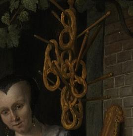 Ян Стен, Пекарь Арент Оставаарт и его жена Катарина Кайзерсваарт, фрагмент «Кренделя»