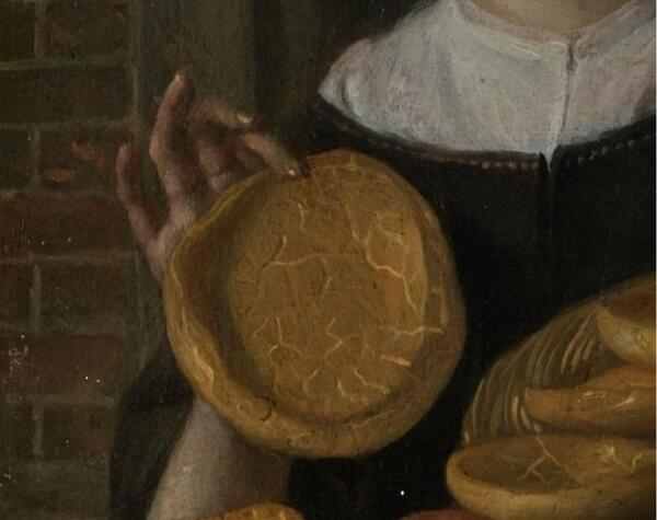 Ян Стен, Пекарь Арент Оставаарт и его жена Катарина Кайзерсваарт, фрагмент «Ватрушка»