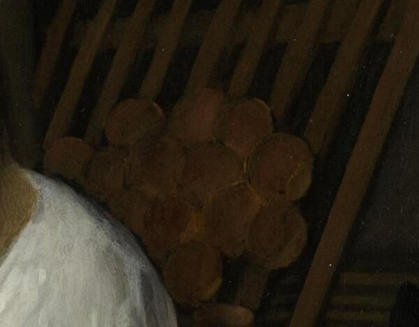 Ян Стен, Пекарь Арент Оставаарт и его жена Катарина Кайзерсваарт, фрагмент «Булочки на решетке»