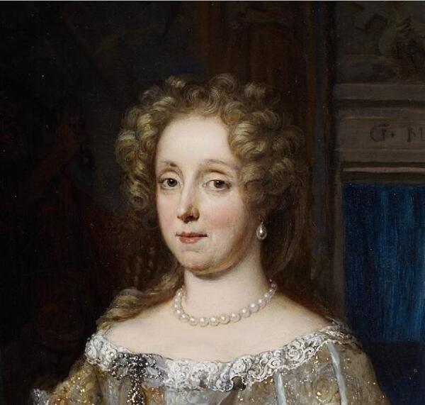 Габриэль Метсю, Портрет леди, фрагмент «Лицо»