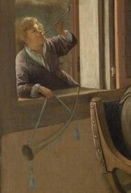 Ян Стен, Веселая семейка, фрагмент «Трубач в окне»