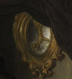 Говерт Флинк, Четыре командира гражданской гвардии Амстердама, фрагмент «Когтистая лапа – эмблема аркебузиров»