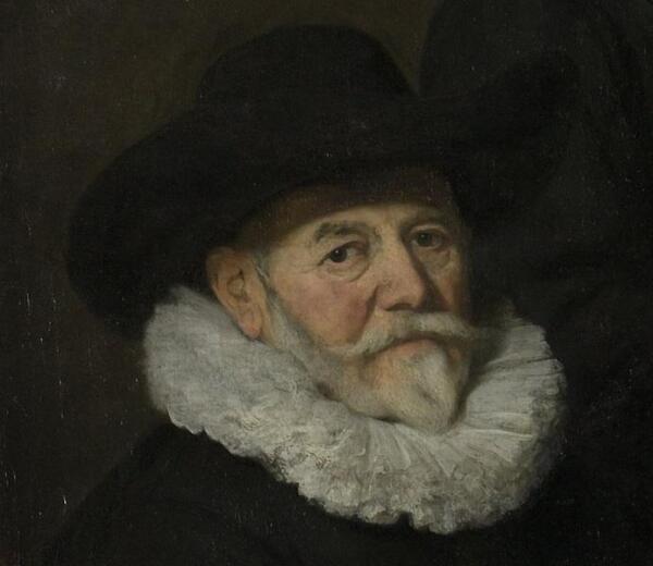 Говерт Флинк, Четыре командира гражданской гвардии Амстердама, фрагмент «Ян Клэш Влосвик (1571-1652)»