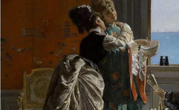 Эдуард Рихтер, Визит к роженице, фрагмент «Платья»