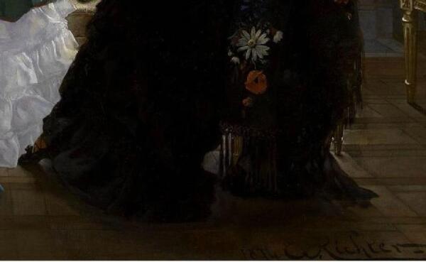 Эдуард Рихтер, Визит к роженице, фрагмент «Туфелька и цветы»