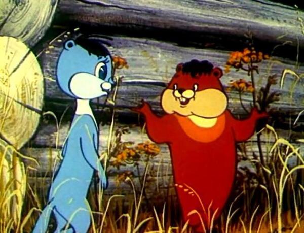 Хомяк Хома и Суслик из м-ф «Раз - горох, два - горох» (1981).