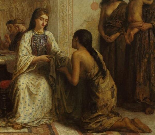 Эдвин Лонг, Собрание Доркас в 6 веке нашей эры, фрагмент «Просительница»