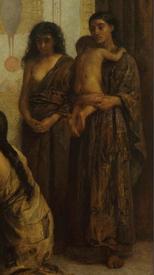 Эдвин Лонг, Собрание Доркас в 6 веке нашей эры, фрагмент «Нуждающиеся»