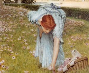 Альма-Тадема сэр Лоуренс, «Весна в садах виллы Боргезе». Чем она привлекла художника?