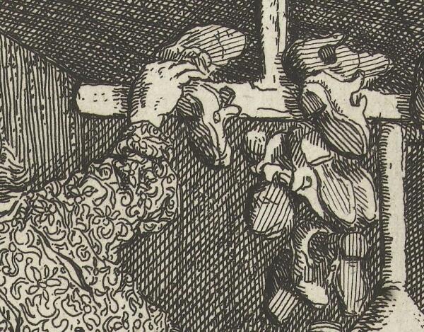 Корнелис Дюсарт, Искусный башмачник, фрагмент «Готовая обувь»