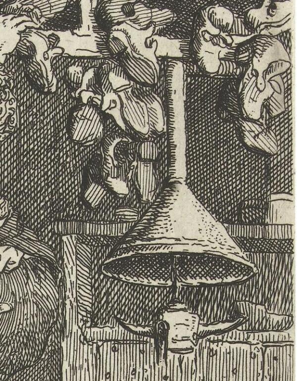 Корнелис Дюсарт, Искусный башмачник, фрагмент «Четырехрожковая масляная лампа»