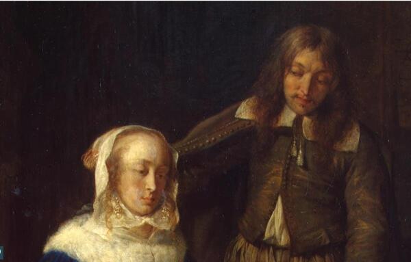 Габриэль Метсю, Завтрак, фрагмент «Он и она»