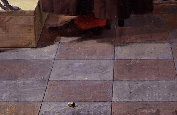 Габриэль Метсю, Женщина читает письмо, фрагмент «Наперсток»