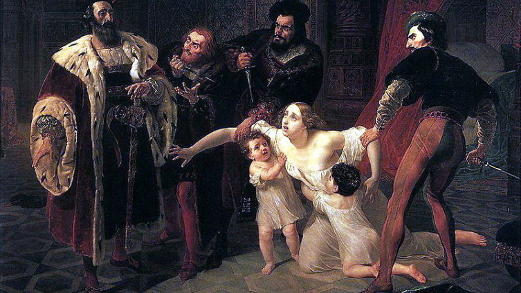 Карл Брюллов. «Смерть Инессы де Кастро»