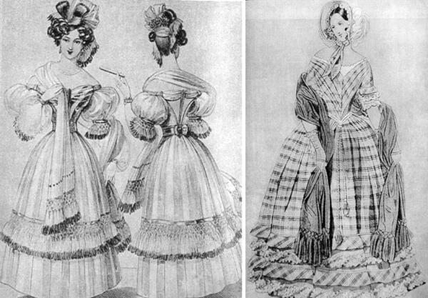 Шарфы первой половины XIX века