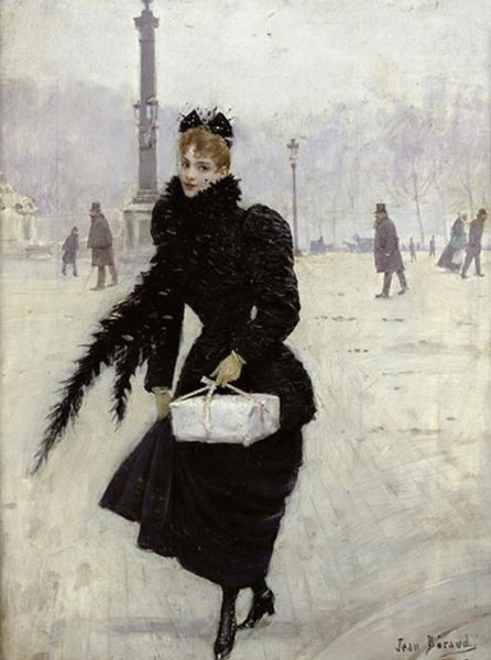 Жан Беро, Парижанка на площади Конкорд, 1890