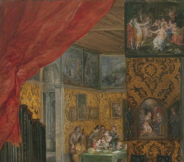 Ян Брейгель Старший, Слух, фрагмент «Репетиция»