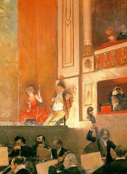 Жан Беро, Представление в Театре-варьете, 1888, Музей декоративного искусства, Париж, Франция