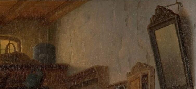 Базиль де Луз, Старый развратник, фрагмент " Трещины на стене"