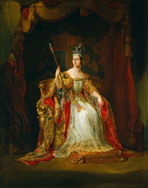 Коронационный портрет королевы Виктории, 1838, 128х103 см, Королевская коллекция, Лондон, Англия