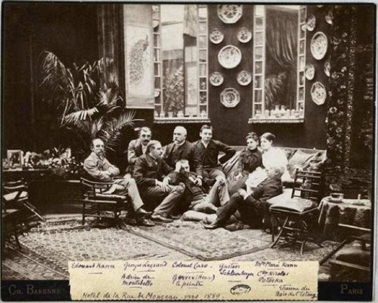 Клуб Маккавеев в доме графини Потоцкой, фото 1889 года.