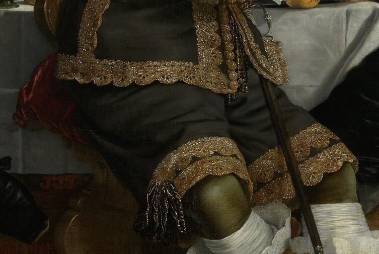 Корнелис ван дер Гельст, Банкет по поводу заключения Мюнстерского договора, фрагмент "Костюм, шорты"