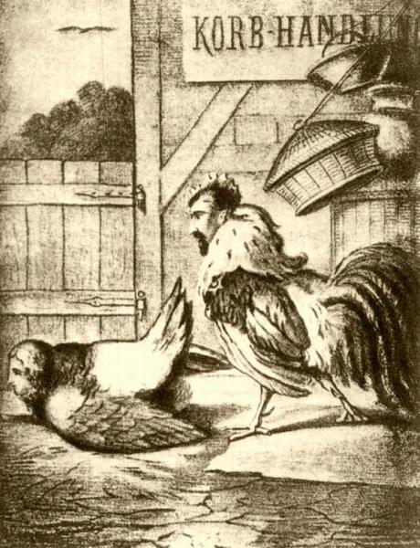 Немецкая эротическая карикатура на Наполеона III