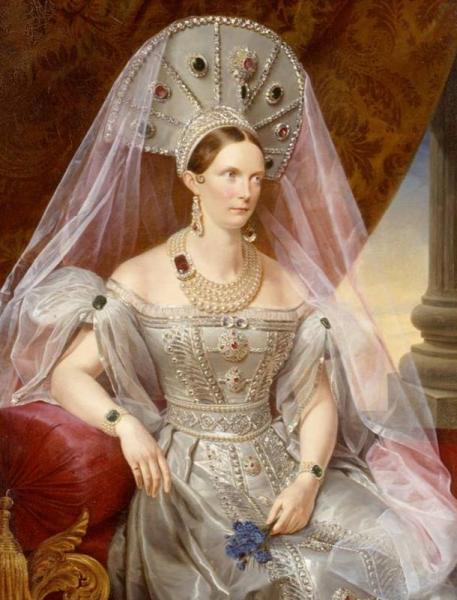 Франц Крюгер, «Императрица Александра Федоровна в кокошнике», ок. 1836 г.