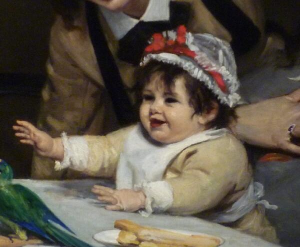 Каролюс-Дюран, «Безудержное веселье», фрагмент, 1870 г.