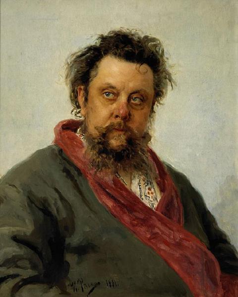 И. Е. Репин, «Портрет композитора М. П. Мусоргского», 1881 г.