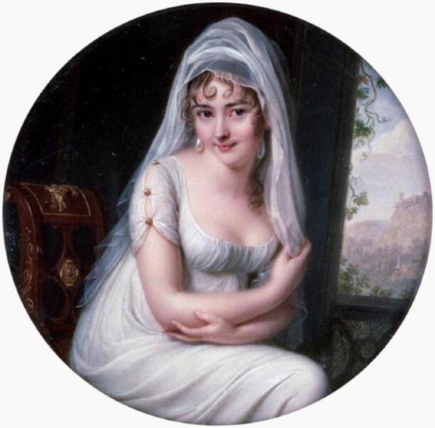 Жан Батист Жак Августин, «Портрет мадам Рекамье», 1801 г.