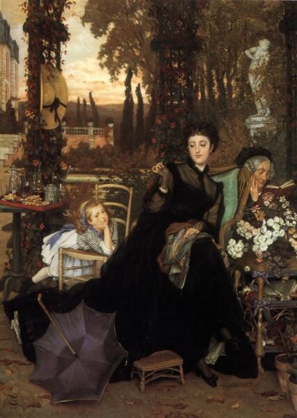 Джеймс Тиссо, Вдова, 1869 г., 68х49 см, частная коллекция