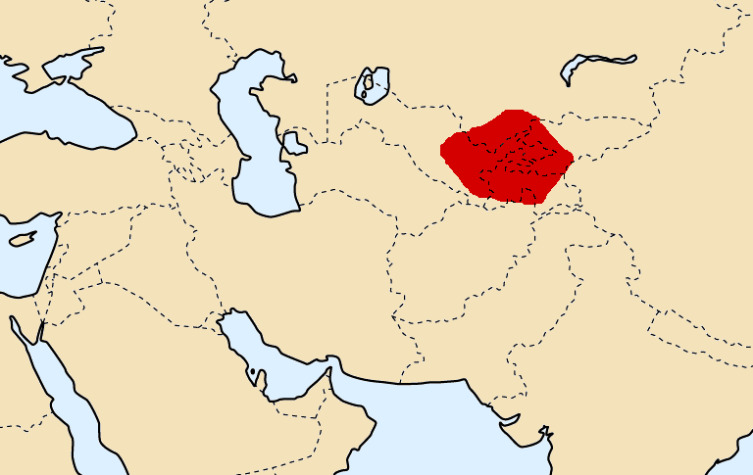 Расположение Согдианы в 300 году до н.э.